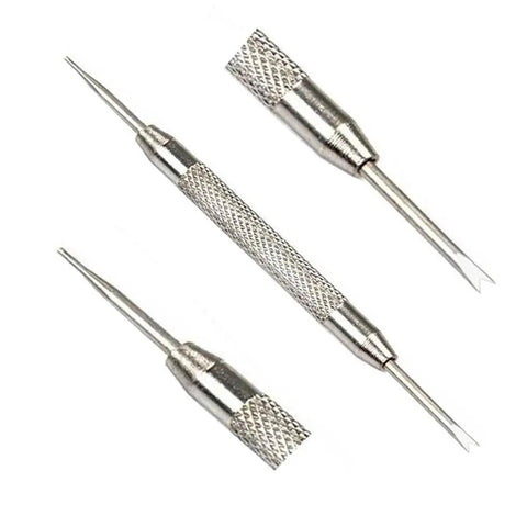 22mm Quick Release Spring Bar Pins 1.5mm Thick Stainless Steel 8 Pack With Spring Bar Tool for watches, close-up view