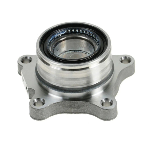 Rear Wheel Bearing Module For Toyota Tundra Passenger Right Side Fits 2007 To 2020 Model Years Top Notch Quality Wheel Hub Assembly Replacement For A Smooth Quieter Ride And Easy Install, close-up view of metal hub with flange bolts