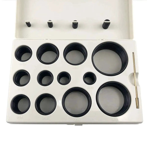 O Ring Boss Hydraulic 212 Piece Buna N 90 Durometer O Ring Assortment Kit For Hydraulic Fittings And Hoses With 20 Different Sizes And Includes Brass Pick Tool
