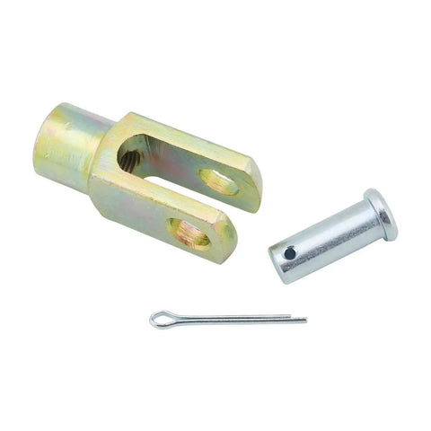 Heavy Duty Master Cylinder Clevis And Pushrod Kit With 3/8-24 Fine Thread, 8-5/8 Inch Extension, Easy Install, Includes Clevis Pin And Cotter Key.