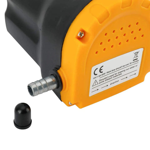 Close-up view of a Portable 12V 60W Oil Extractor Pump For Fluid Changes with visible nozzle and label.