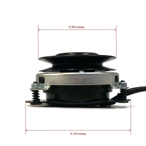 Side view of Electric PTO Clutch for Warner 5210-41, 521041, Luper 3S15004, King Cat 232201 with dimensions visible.