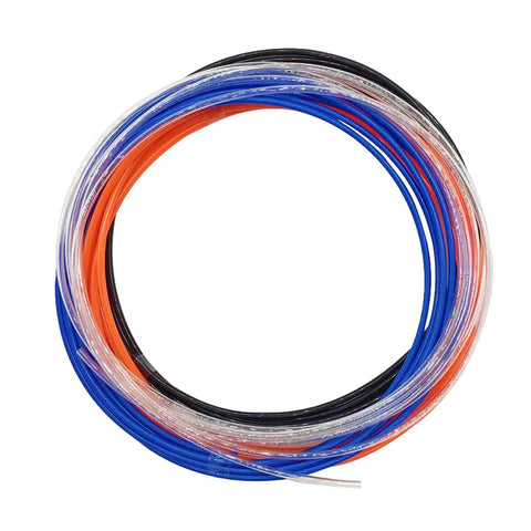 Auxazalux air line kit tubes, 12 ft high-pressure clear tubing in blue, red, and black