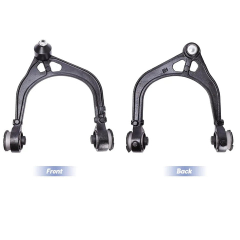 Beefed-Up Front Upper Control Arm With Ball Joints Replacement Kit for 2005-2019 Chrysler 300 and more, front and back view.