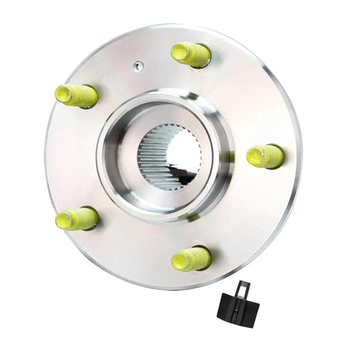 2 Front Wheel Hub Bearing Assemblies Replacement for Chevy Impala Monte Carlo showing 5-bolt lugs and ABS sensor wire