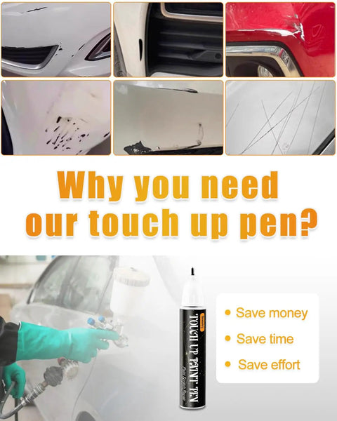 Platinum White Pearl NH 883P Compatible With Honda 2 In 1 Touch Up Paint Pen Ultimate Car Scratch Repair Kit in use