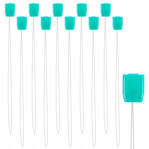 10 Pack Long Needle Threaders 7.87 Inch Long Pulling Hook Tools For Embroidery Floss Stitching DIY Sewing Craft Beadwork
