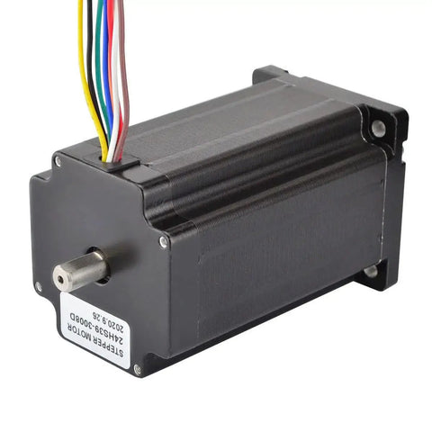 Beefy Torque Nema 24 Stepper Motor For CNC Mills Lathes And Routers With Unipolar And Bipolar 8 Wire Drive 3A Current 8mm Dual Shaft 1.8