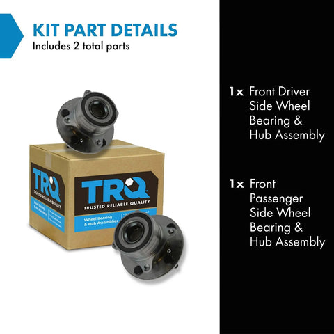 Front Wheel Bearing And Hub Assembly Set For 2007 2013 Acura MDX 2010 2013 ZDX 2009 2015 Honda Pilot Pair in package