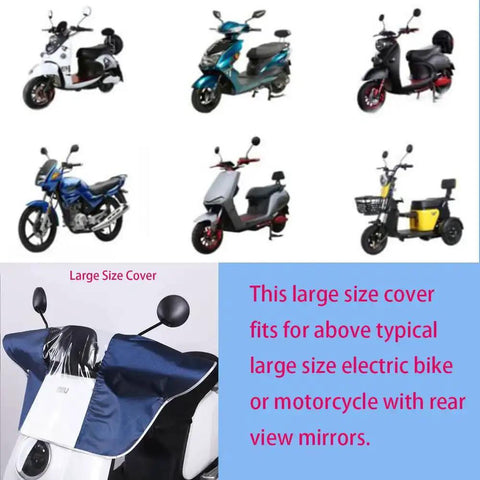 Heavy Duty Waterproof Tiller Control Panel Cover For Mobility Scooters Dustproof Rain Enclosure Large Size shown on scooter