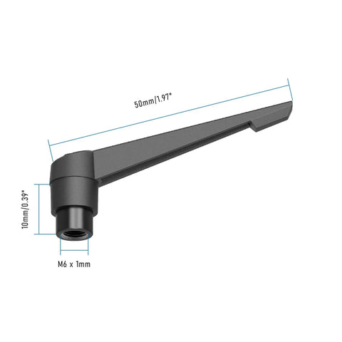 Adjustable Clamping Lever Handles Set Of Four With M6 Female Thread Rotating Screw Locking Quick Release Push Button Levers
