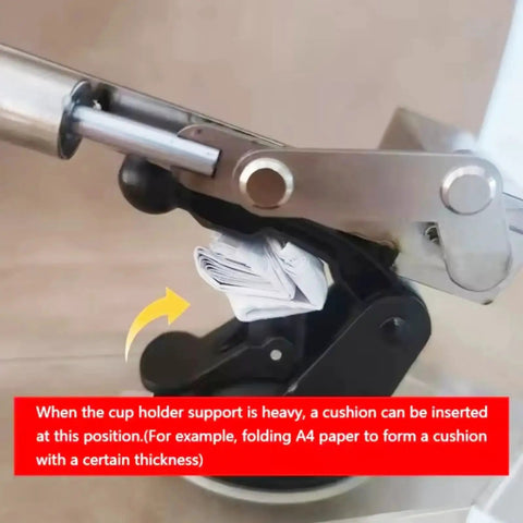 Adjustable Speed Mini Telescopic Linear Actuator with 3V to 24V power showing aluminum suction cup support enhanced by folded paper cushion.