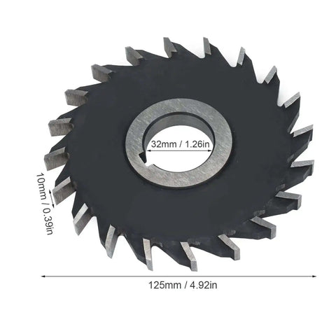 Gear Cutter Disc Set for Metalworking, Pro Grade HSS Milling Cutters with 32mm Inner Bore, 125x10mm Gear Profile, High Speed Steel