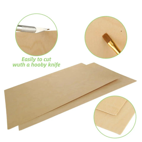 12 Pack Baltic Birch Plywood Sheets 16 By 12 By One Sixteenth Inch Unfinished Wood for arts and crafts use