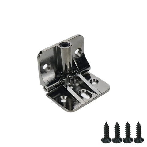 KUMGROT adjustable door hinge, zinc alloy torque hinge, 2.32 x 1.77 in, black, four mounting screws