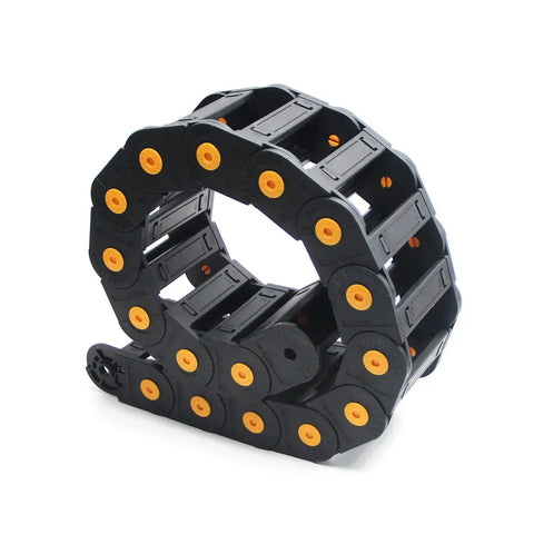 Open Type Drag Chain Cable Carrier With End Connectors For Electrical CNC Router Machines Internal 35x100mm Nylon