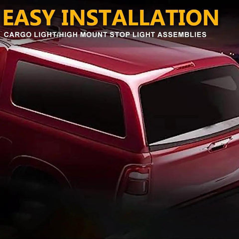 G-PLUS red LED 3rd brake light with chrome housing, recessed mount for Leer/ARE/Century/Jason/Astro trucks.