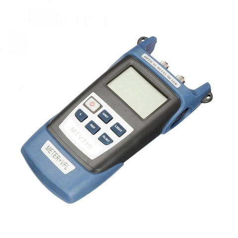 Fiber Optic Power Meter With Light Source for CCTV and Networking, SC FC Connector Test Tool, portable design on white background