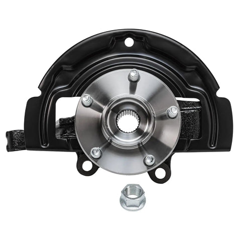 2.5L Front Left Steering Knuckle For 02-06 Nissan Altima, driver side steering knuckle and wheel bearing hub assembly