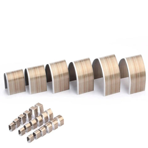 Leather Hole Punch Set With Half Round End Punches, 3 Shapes, 18 Pieces, featuring half-round and square punches displayed