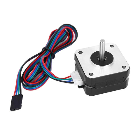 Nema 17 Stepper Motor For 3D Printers And CNC DIY Robots 12V 0.7A Alloy Construction with 4 color-coded wires for high torque precision motion