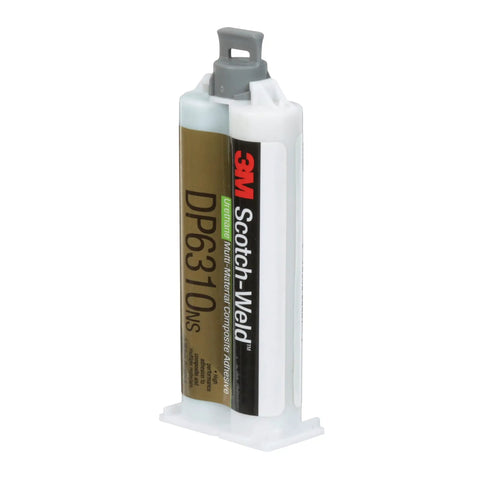 Composite urethane adhesive DP6310NS in 48.5 mL Duo-Pak, green two-part non-sag paste for multi-material assemblies