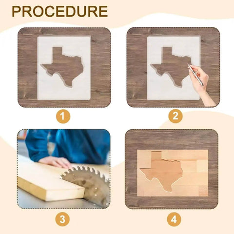United States Router Template Set Clear Acrylic Inlay Template For Woodworking State Map Jig For Tracing Crafting And Inlay Guides
