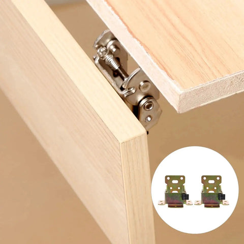 2 Pack Folding Table Leg Hinges for Beds and Furniture Support, Built Tough Iron Brackets With Self Lock Hinges in use