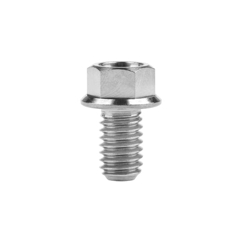 Titanium Flange Bolts M6x10mm Grade 5 6Al4V Alloy with 11mm Flange, 6mm Thread, 10mm Length, for Motorcycle and Bicycle Use