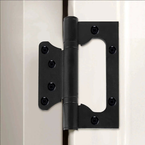 14 Pack Non Mortise Door Hinges Stainless Steel 4 By 3 Inches Black Finish Silent Movement Brushed Surface Includes Complete Mounting Screws Heavy Duty Hinge Set For Doors Rust Resistant Easy Installation