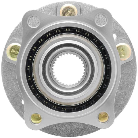 Front Wheel Hub Bearing Assembly Compatible With Hyundai Santa Fe Santa Fe Sport Santa Fe XL Veracruz And Kia Sedona Sorento Rondo Front Wheel Hub Replacement For A Smooth Ride And Reliable Performance, metallic, round