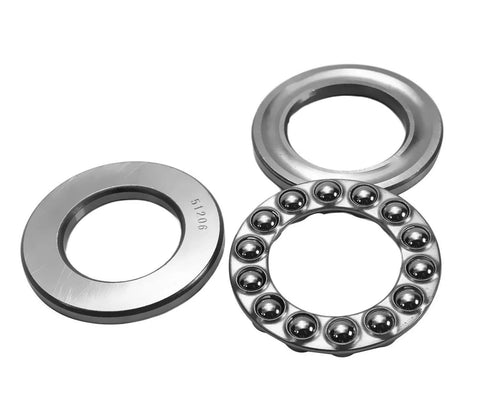 DEEG thrust ball bearings 30x52x16mm with washers, set of 2, high-temperature steel for meat grinders
