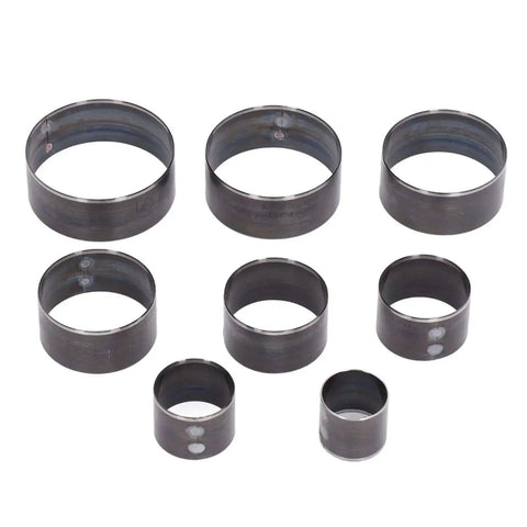 Leather Cutting Dies Set, 8 Pcs Alloy Steel Round Punch Tool Kit for Leather Craft 25-60mm, shown in arranged view