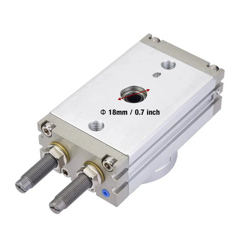 180 Degrees Rotary Pneumatic Air Cylinder, aluminum alloy, 18mm bore, adjustable angle