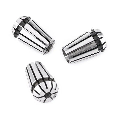 Three Piece CNC Collet Set For Lathe And Milling One Eighth Inch Four Millimeter And Six Millimeter Spring Collets For Engraving And Workholding ER11 Compatible Pro Grade Precision With Ultra Low Runout