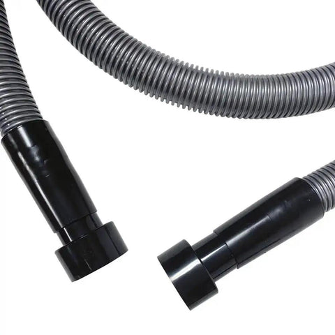 Premium 50 Foot Shop Vacuum Hose With Power Tool Adapter Set for dry and wet cleanup, crush-proof flexible hose ends visible