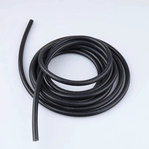 Coiled One Eighth Inch Silicone Vacuum Hose Ten Feet Black High Temperature Tubing For Engine Bay Air And Water Transfer