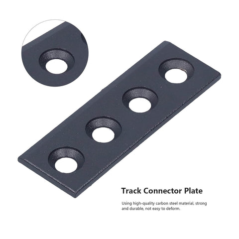 Steel Sliding Barn Door Connecting Adapter For Splicing Tracks Over Three Meters Durable Carbon Steel Barn Door Hardware Connector
