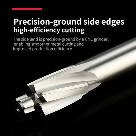 M4 Straight Shank Counterbore End Mill 4 Flute HSS Cutter 2 Pack With 6mm Shank And 8mm Cutting Diameter close-up view.