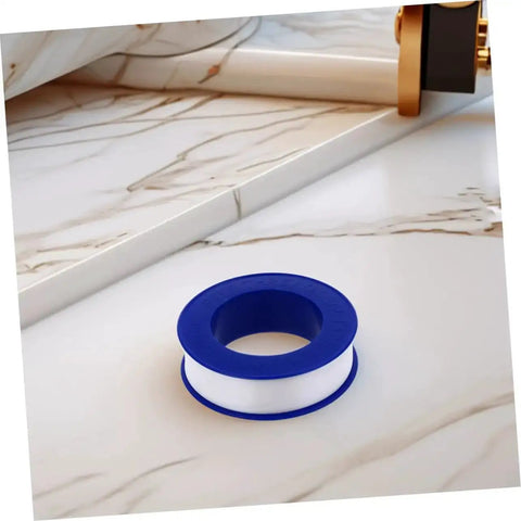Heavy Duty PTFE Thread Seal Tape For Plumbing And Garden, 12 Rolls High Temperature Pipe Thread Tape on marble surface
