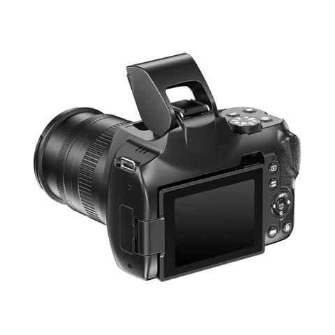 Back view of Industrial 4K 72MP Intrinsically Safe Camera With IP54 Explosion Proof Zone 1 Rating, showing controls and screen.