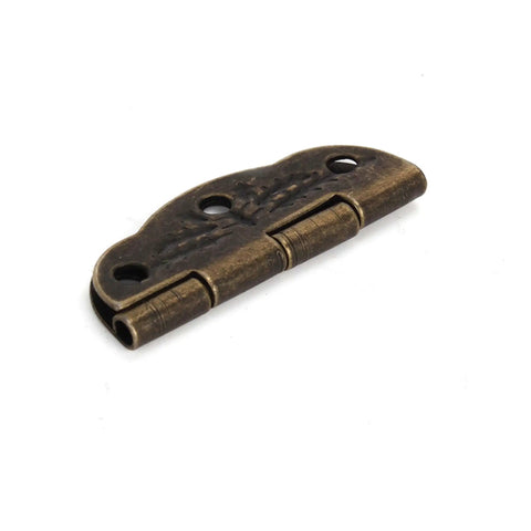 Vintage Engraved Bronze Butterfly Hinges for Cabinets and Jewelry Boxes Pack of 20 With Screws Included, 1.18 Inches Long By 0.83 Inches Wide