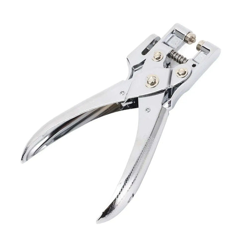Beefy Single Hole Puncher For Paper Crafts And Office Use Handheld Punching Tool With 5mm Die Sturdy Metal Construction Rustproof