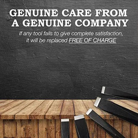 Pro Grade Gun Care Screwdriver Set For Gunsmithing And Woodworking, Precision Hollow Ground Square Blade Bits, warranty displayed
