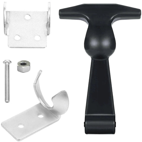 2 Pieces Elastic Rubber Hood Latches With Stainless Steel Brackets Flexible THandle Draw Latches For Vehicle Engines and Hood