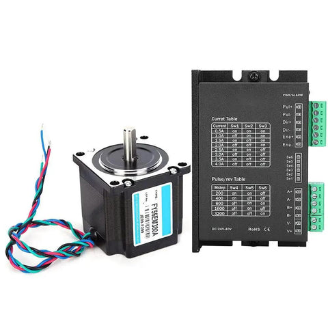 Nema 23 Stepper Motor 24V 3A High Torque 1 Nm Two Phase Industrial Stepping Motor With Driver for automation control