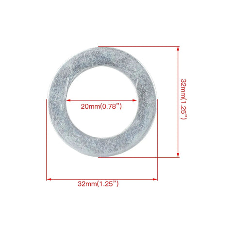 Universal Clutch Spacer Shim Kit Three Quarter Inch Shaft Eight Pack For Predator 212 Ghost 196cc measurement diagram.