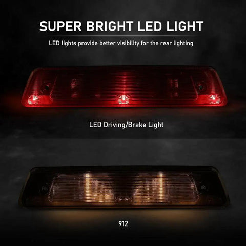 G-PLUS LED 3rd brake light for Ford F-150 SVT Raptor (2010–2014) and Lincoln Mark LT (2011–2014), red LED lamp.