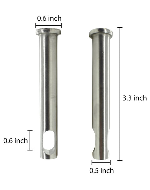 Stainless Steel Heavy Duty Security Pin Lock For Gate Opener Systems 12mm Solid Pin Replaces Rear Clevis Pin In All Gate Opener Kits