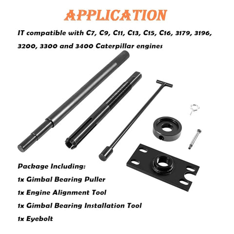 All In One Gimbal Bearing Installer Kit With Puller Remover And Engine Alignment Tools For Mercruiser Alpha Alpha 1 MR Bravo Volvo OMC Cobra And Yamaha Sterndrive 89 92 Easy Install And Precise Alignment Pro with tools displayed